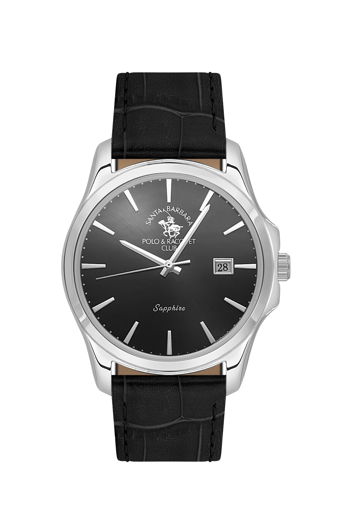 Santa Barbara Polo & Racquet Club Quartz Black Dial Watch For - Gents SB.1.10535-2