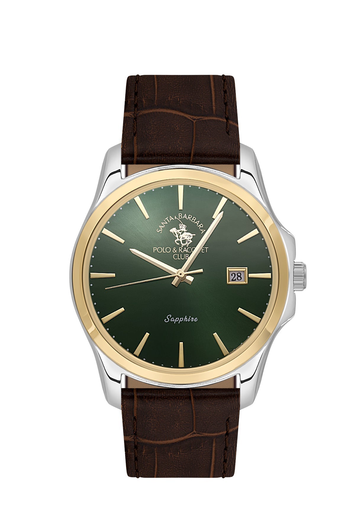 Santa Barbara Polo & Racquet Club Quartz Green Dial Watch For - Gents SB.1.10535-5