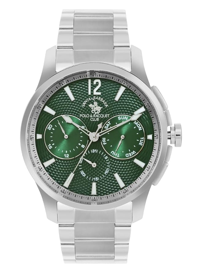 Santa barbara polo & racquet club Analog Green Dial Men&