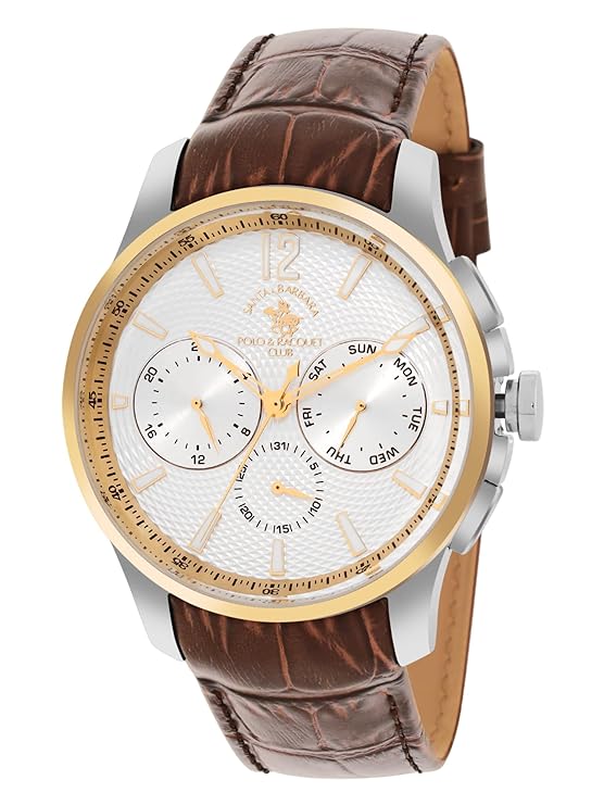 SANTA BARBARA POLO & RACQUET CLUB Silver Dial Chronograph Watch for - Men SB.1.10538-3