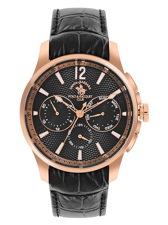 SANTA BARBARA POLO & RACQUET CLUB Black Dial Chronograph Watch for - Men SB.1.10538-5