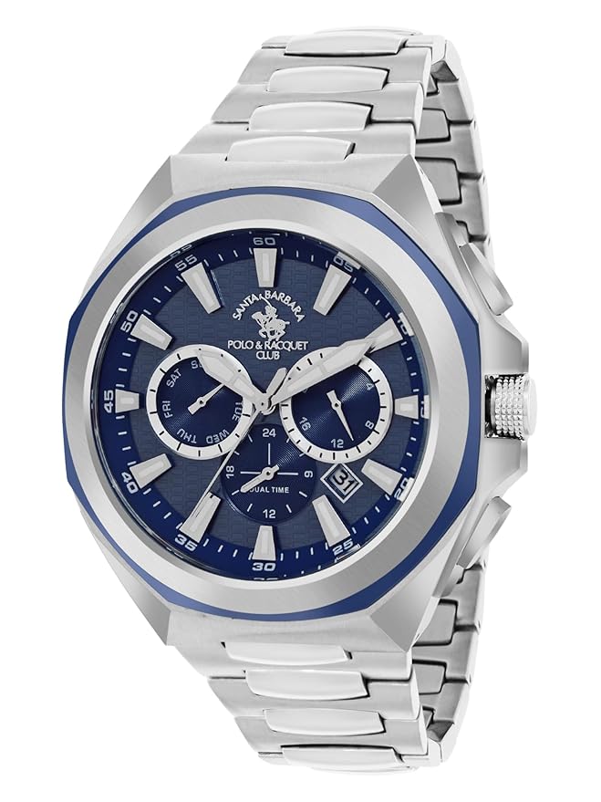 Santa barbara polo & racquet club Analog Blue Dial Men&