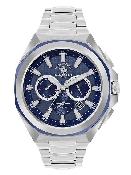 Santa barbara polo & racquet club Analog Blue Dial Men&