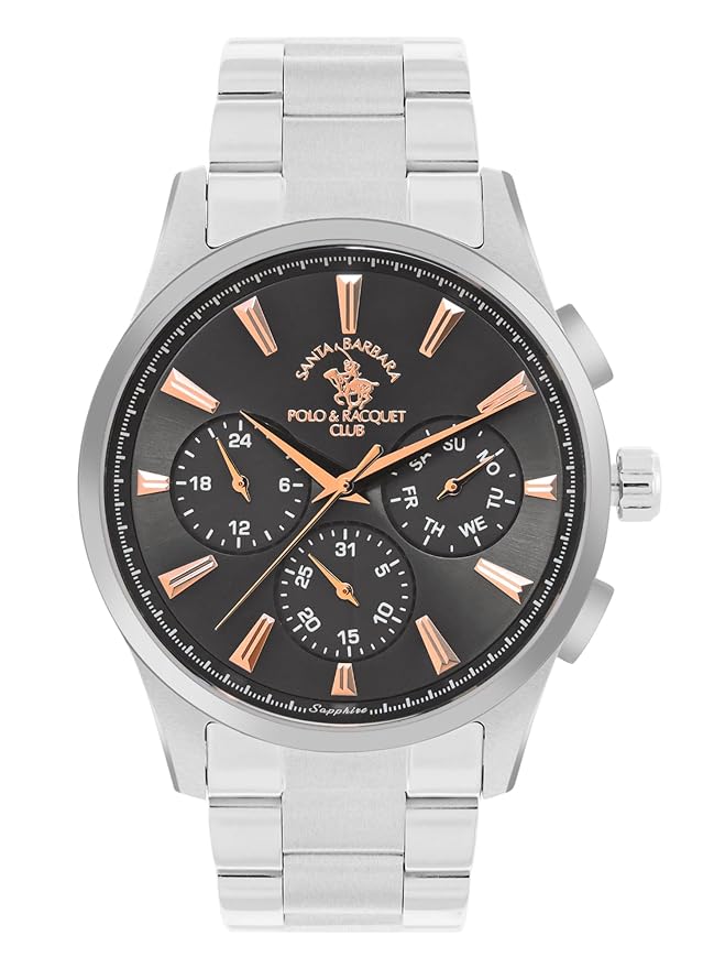 SANTA BARBARA POLO & RACQUET CLUB Grey Dial Chronograph Watch for - Men SB.1.10542-1