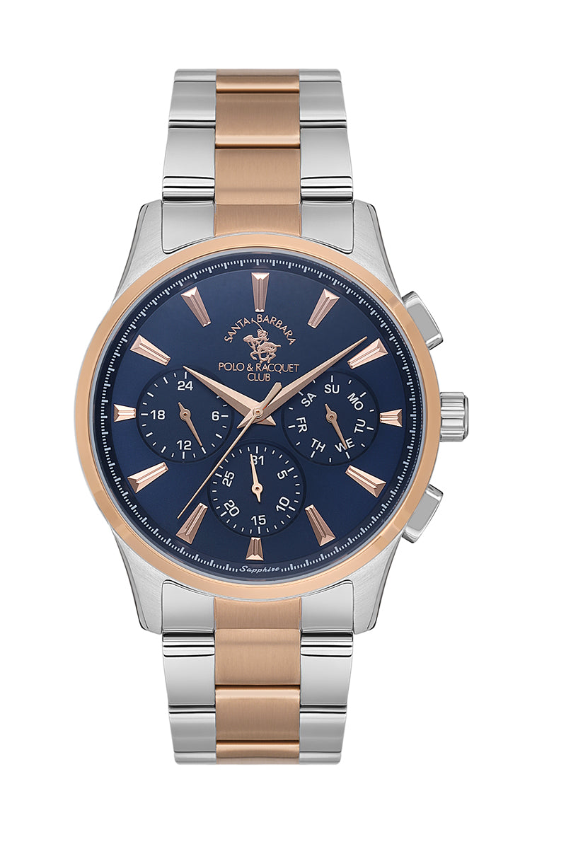 Santa Barbara Polo & Racquet Club Quartz Blue Dial Analog Watch For - Men SB.1.10542-3
