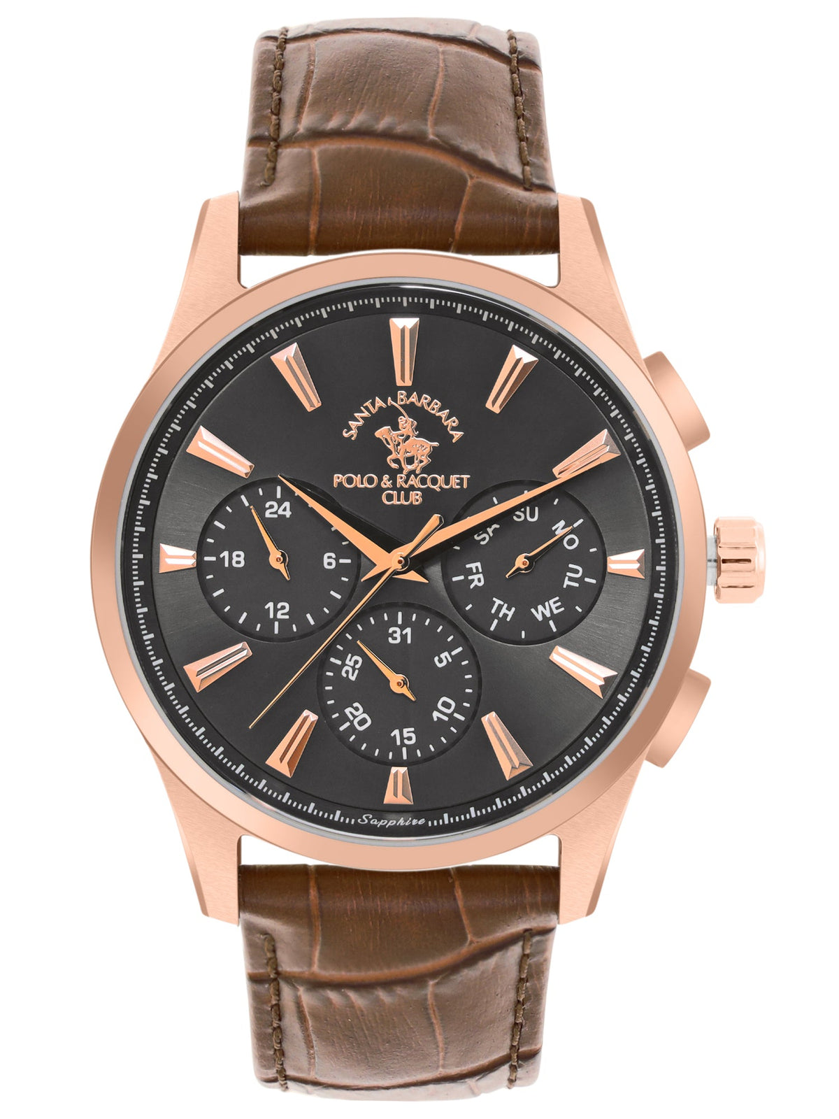 Santa Barbara Polo & Racquet Club Chronograph Black Dial Analog Watch For - Gents SB.1.10543-5
