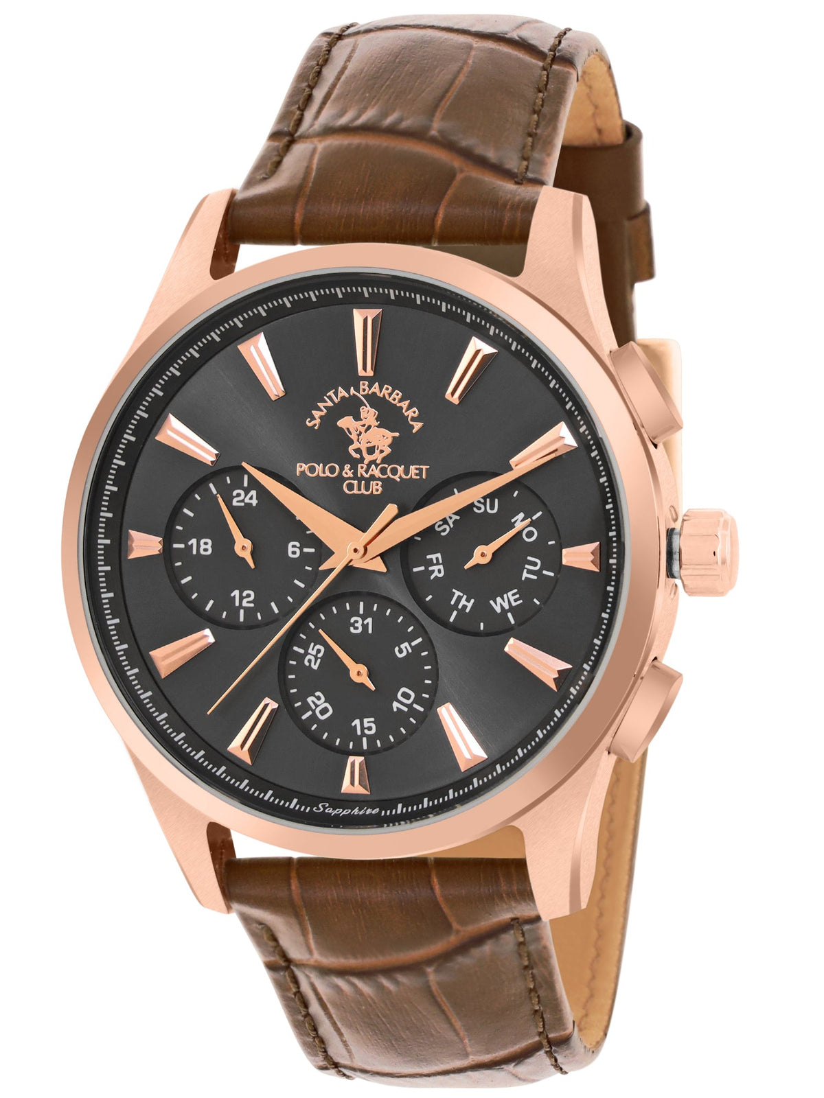 Santa Barbara Polo & Racquet Club Chronograph Black Dial Analog Watch For - Gents SB.1.10543-5
