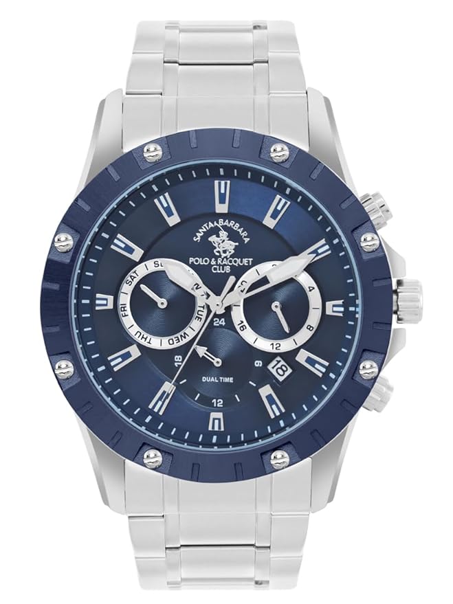 Santa barbara polo & racquet club Analog Blue Dial Men&
