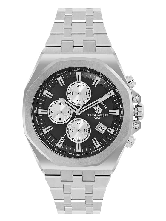 Santa barbara polo & racquet club Analog Black Dial Men&