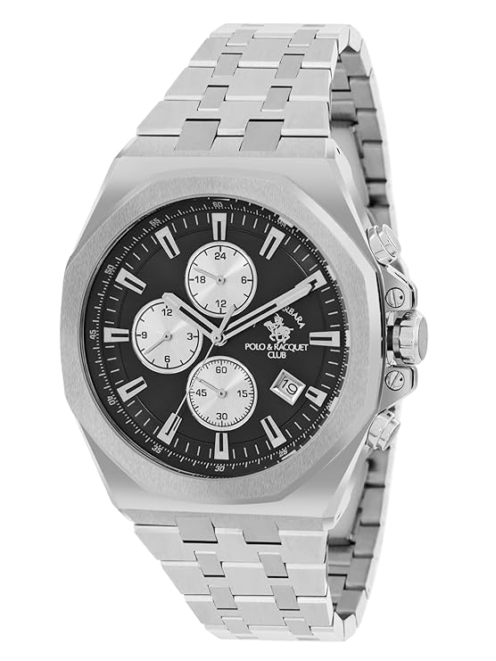 Santa barbara polo & racquet club Analog Black Dial Men&