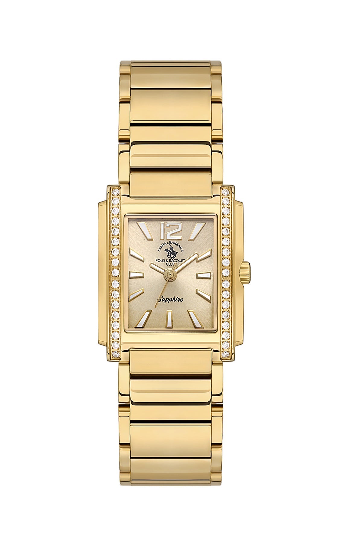 Santa Barbara Polo & Racquet Club Quartz Gold Dial Watch For - Ladies SB.1.10547-4