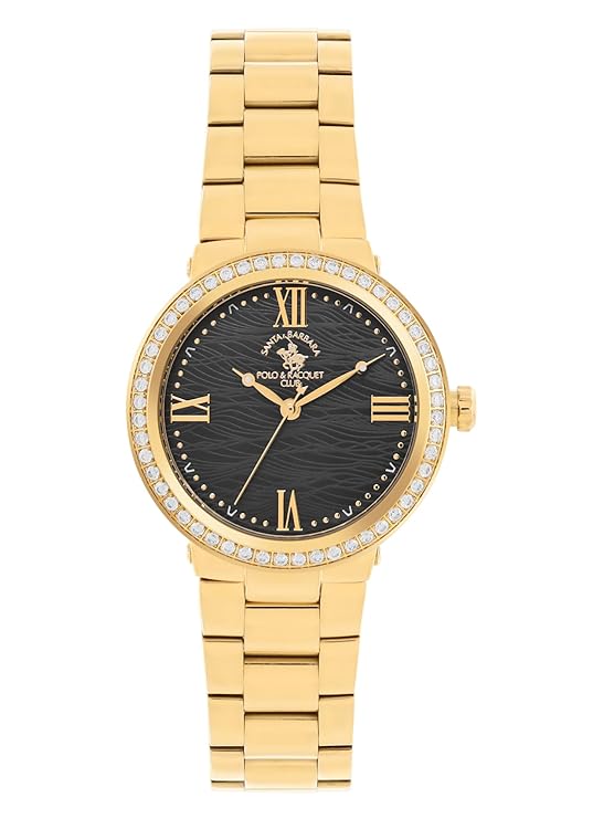 Santa barbara polo & racquet club Analog Black Dial Women&