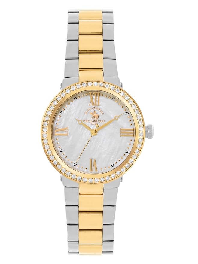 Santa barbara polo & racquet club Analog White Dial Women&