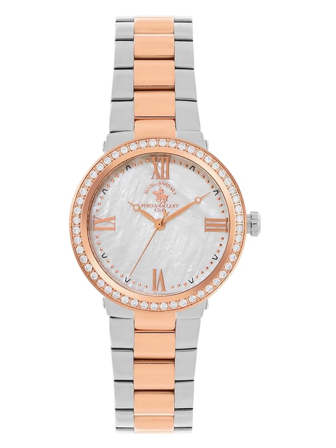 Santa barbara polo & racquet club Analog White Dial Women&