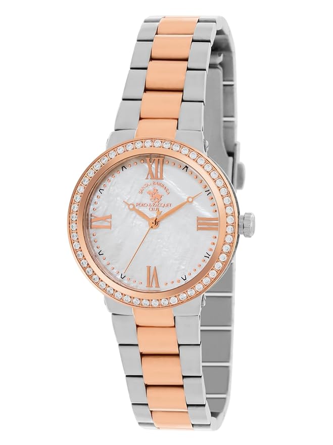 Santa barbara polo & racquet club Analog White Dial Women&