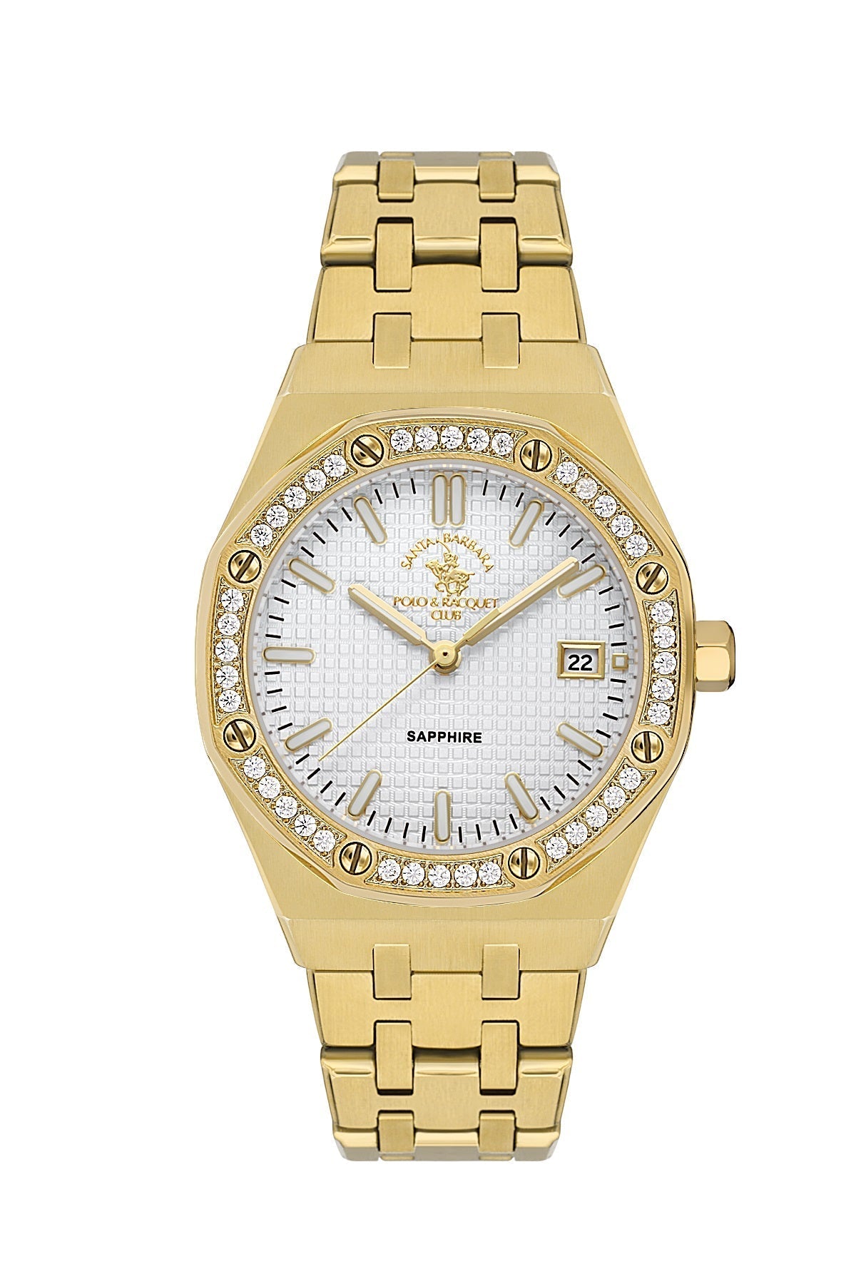 Santa Barbara Polo & Racquet Club Quart Silver Dial Analog Watch For - Women SB.1.10554-2