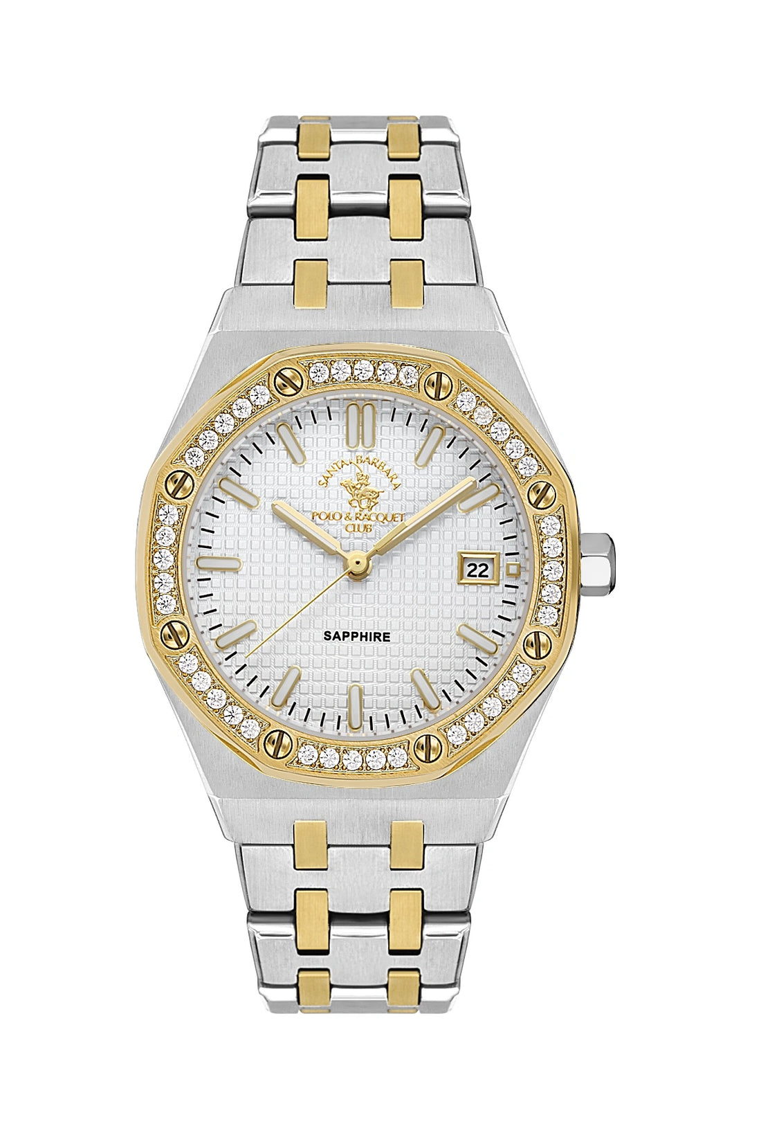 Santa Barbara Polo & Racquet Club Quart Silver Dial Analog Watch For - Women SB.1.10554-3