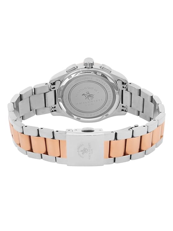 Santa barbara polo & racquet club Analog Silver Dial Women&