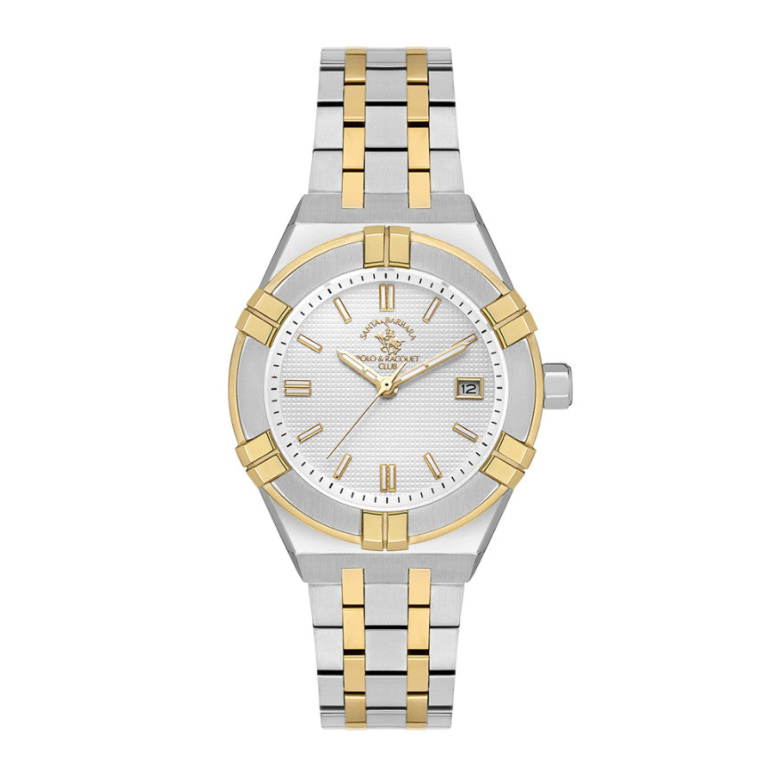 Santa Barbara Polo & Racquet Club Quartz Silver Dial Analog Watch For - Women SB.1.10559-4
