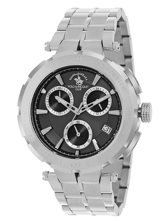 Santa barbara polo & racquet club Analog Black Dial Men&