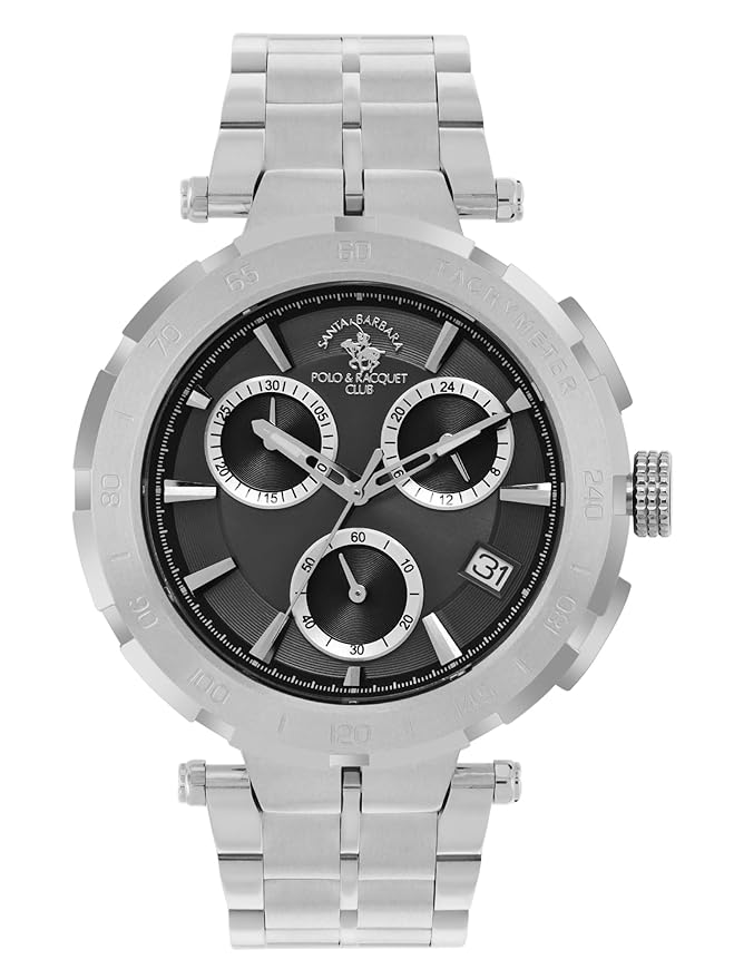 Santa barbara polo & racquet club Analog Black Dial Men&