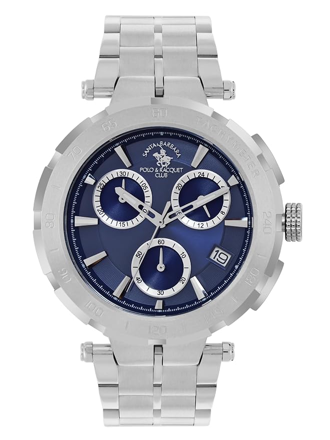 Santa barbara polo & racquet club Analog Blue Dial Men&