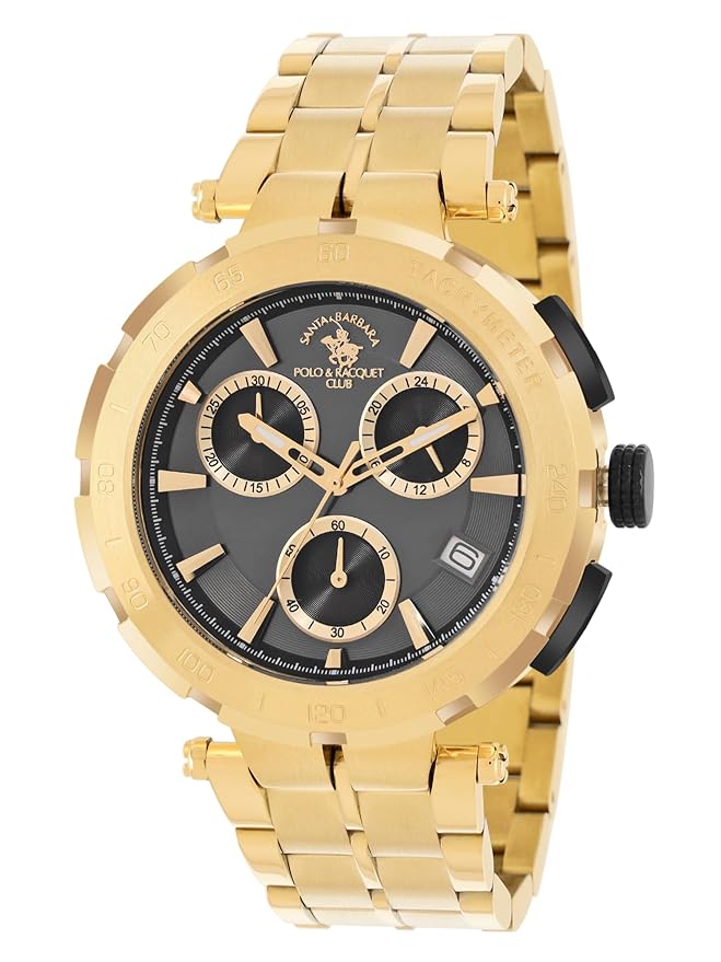 Santa barbara polo & racquet club Analog Black Dial Men&