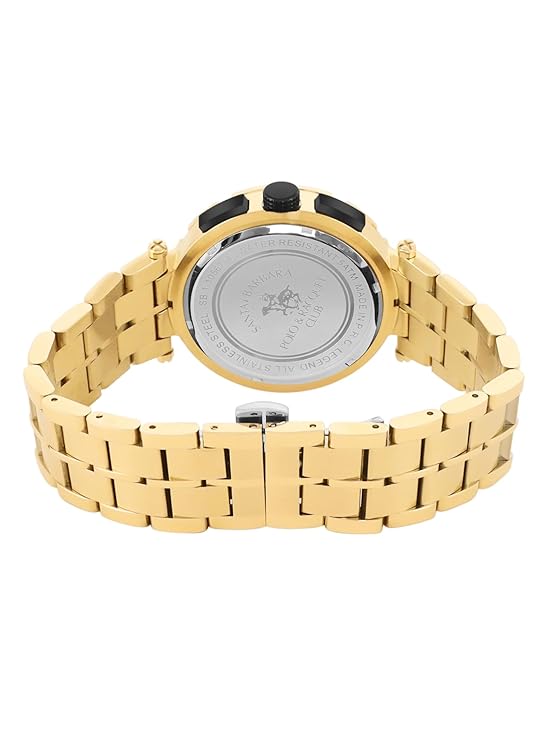 Santa barbara polo & racquet club Analog Black Dial Men&