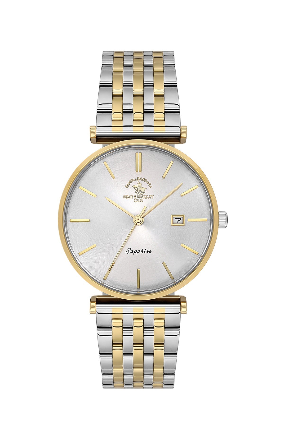Santa Barbara Polo & Racquet Club Quart Silver Dial Analog Watch For - Men SB.1.10570-4