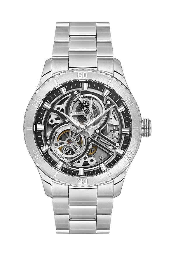 Santa Barbara Polo & Racquet Club Sliver Dial Automatic Men&