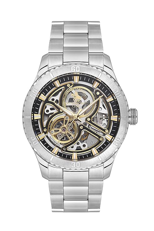 Santa Barbara Polo & Racquet Club Black Dial Automatic Mens Watch - SB.1.10572-4