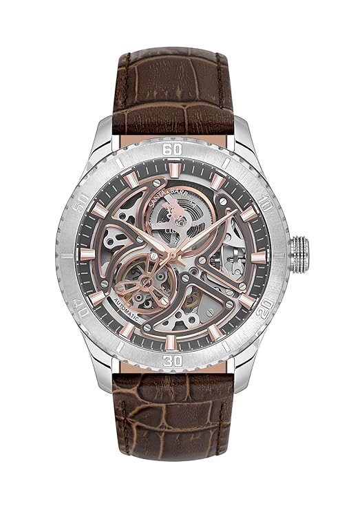 Santa Barbara Polo & Racquet Club Gunmetal Dial Automatic Men&