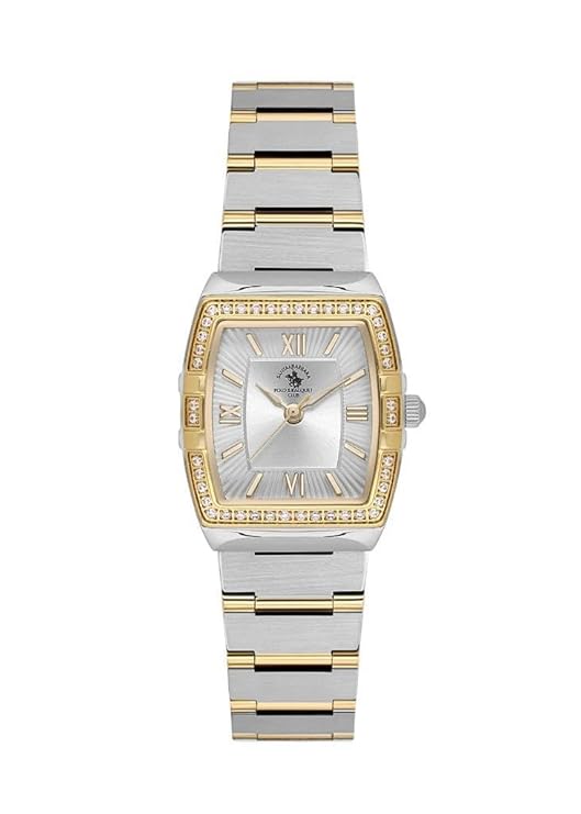 Santa Barbara Polo & Racquet Club Quartz Silver Dial Analog Watch For - Ladies SB.1.10584-3