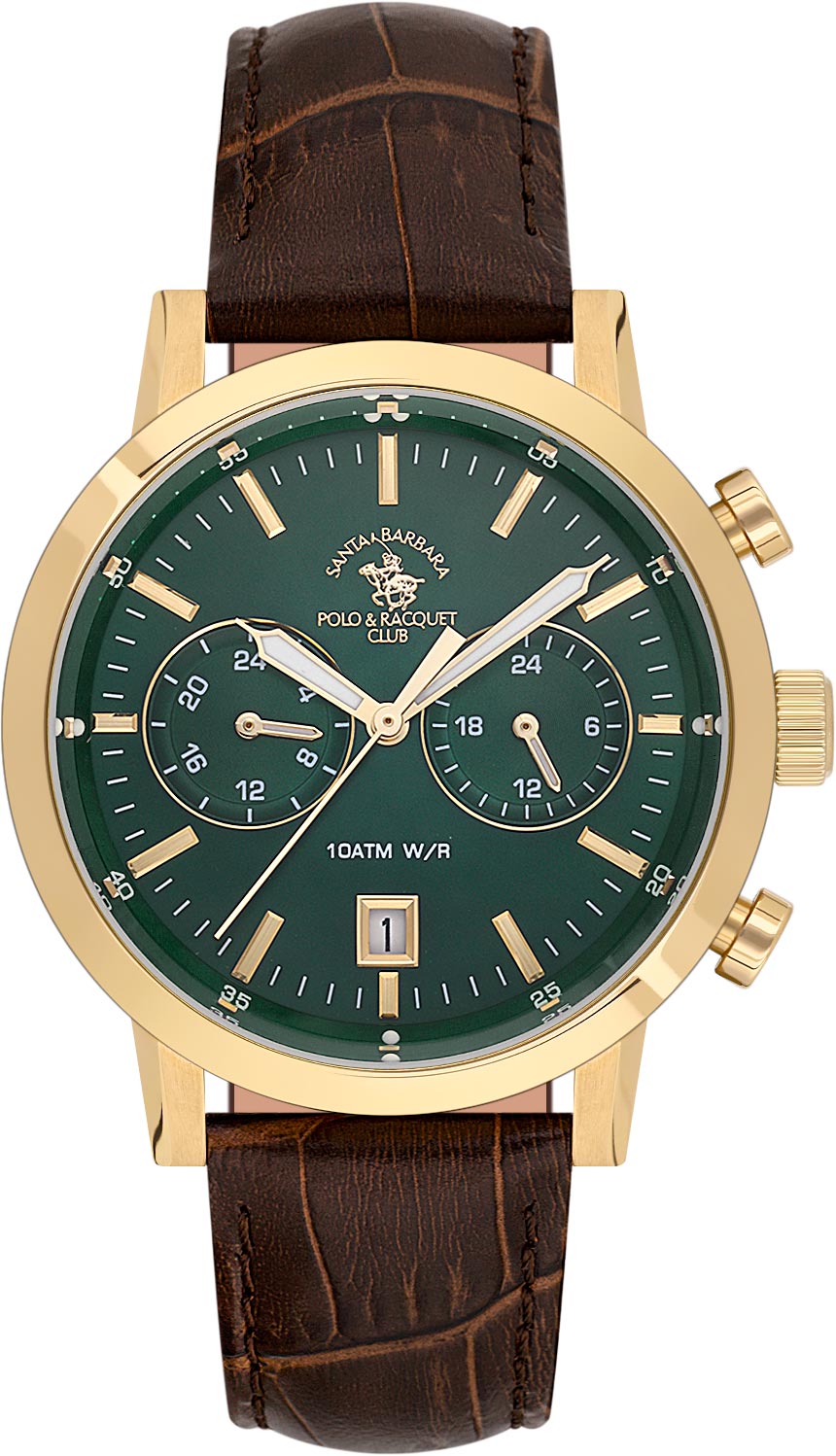 Santa Barbara Polo & Racquet Club Quartz Green Men SB.1.10586-4