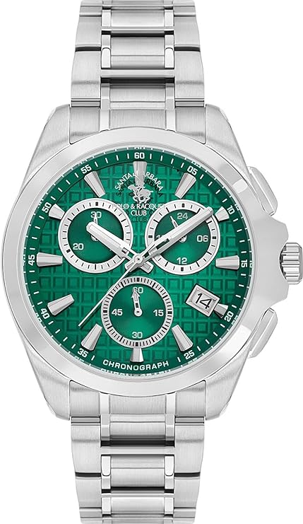 Santa Barbara Polo & Racquet Club Quartz Green Dial Analog Watch For - Gents SB.1.10591-5