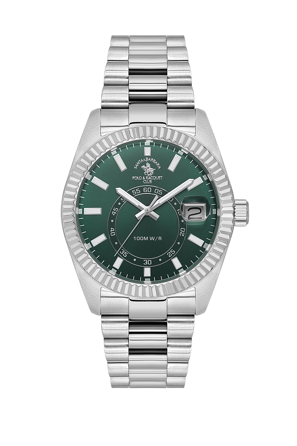 Santa Barbara Polo & Racquet Club Quartz Green Dial Analog Watch For - Gents SB.1.10598-2