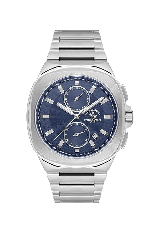 Santa Barbara Polo & Racquet Club Quartz Blue Dial Analog Watch For - Gents SB.1.10610-2