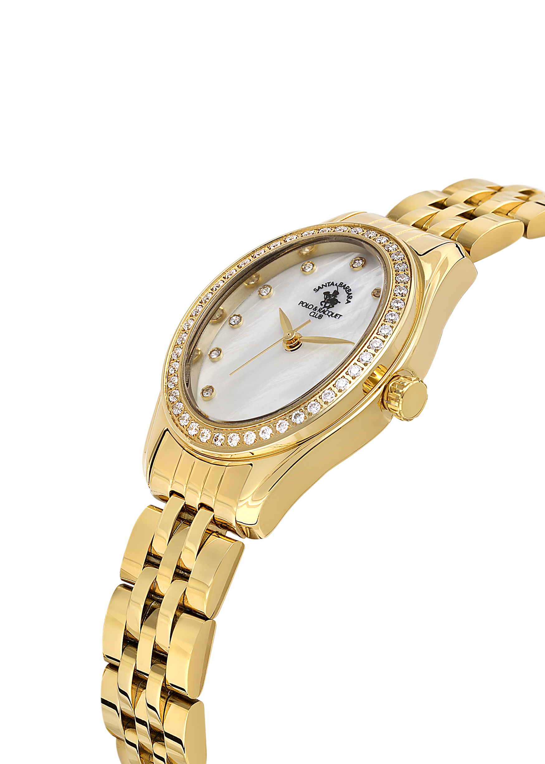Santa Barbara Polo & Racquet Club Quartz White Dial Watch For - Ladies SB.1.10620-2