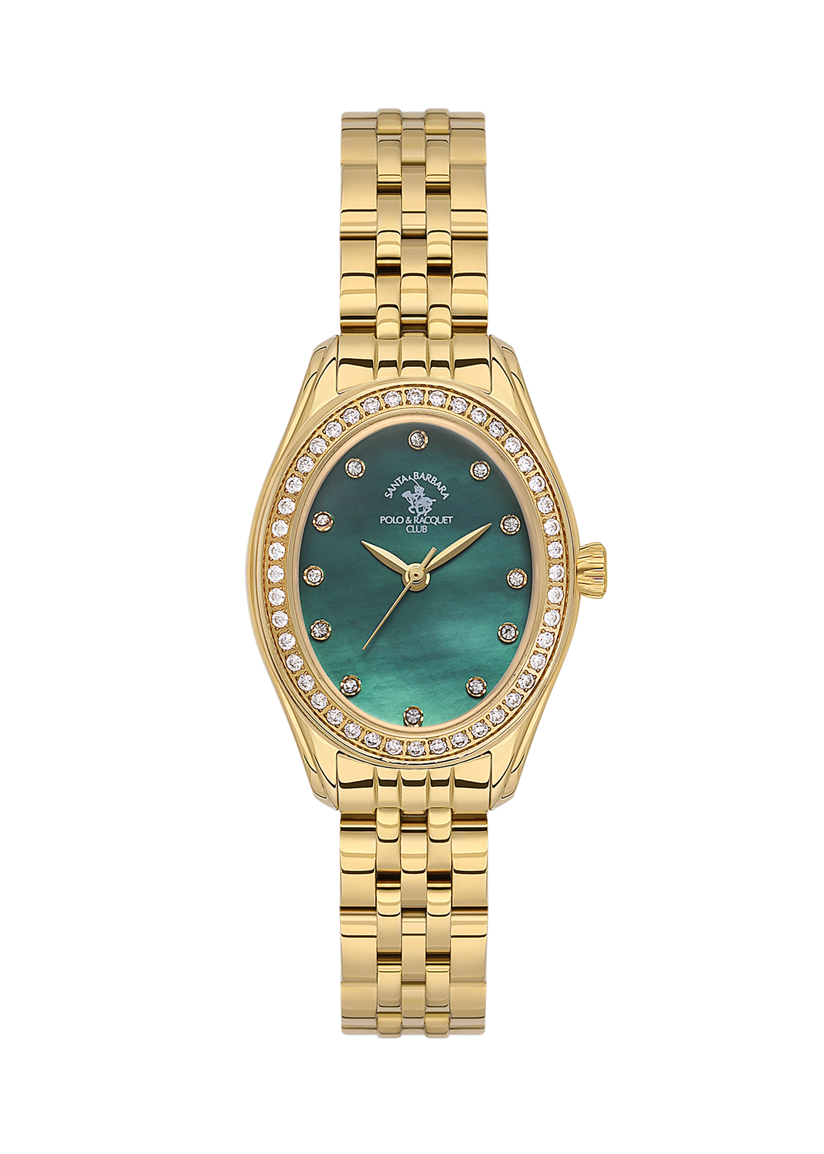 Santa Barbara Polo & Racquet Club Quartz Green Dial Watch For - Ladies SB.1.10620-3
