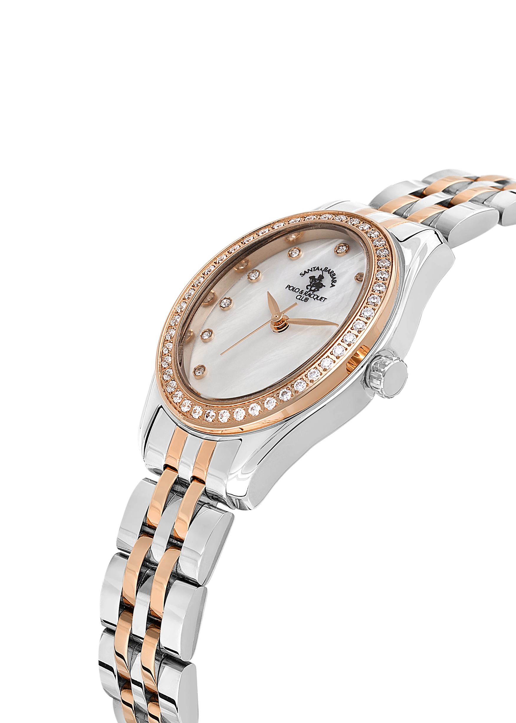 Santa Barbara Polo & Racquet Club Quartz White Dial Watch For - Ladies SB.1.10620-6