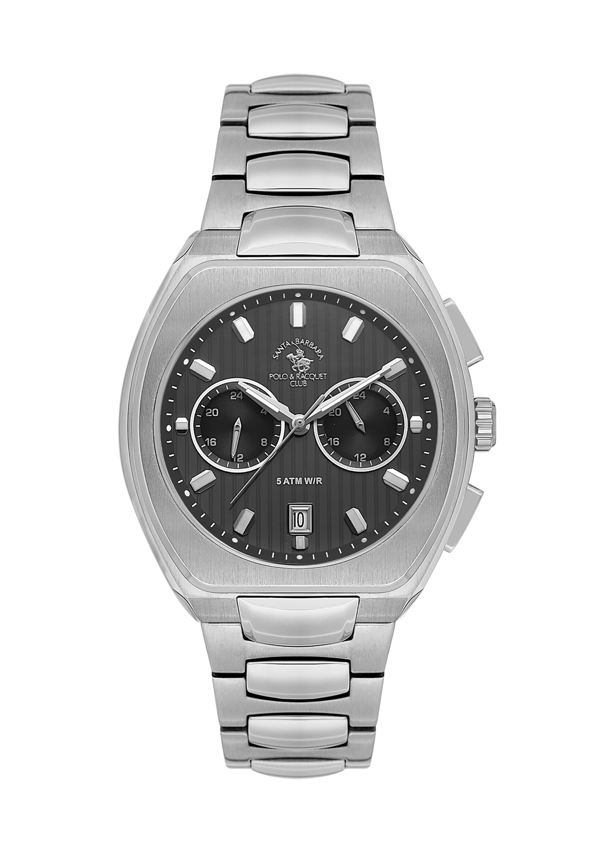 Santa Barbara Polo & Racquet Club Quartz Black Dial Watch For - Gents SB.1.10622-2