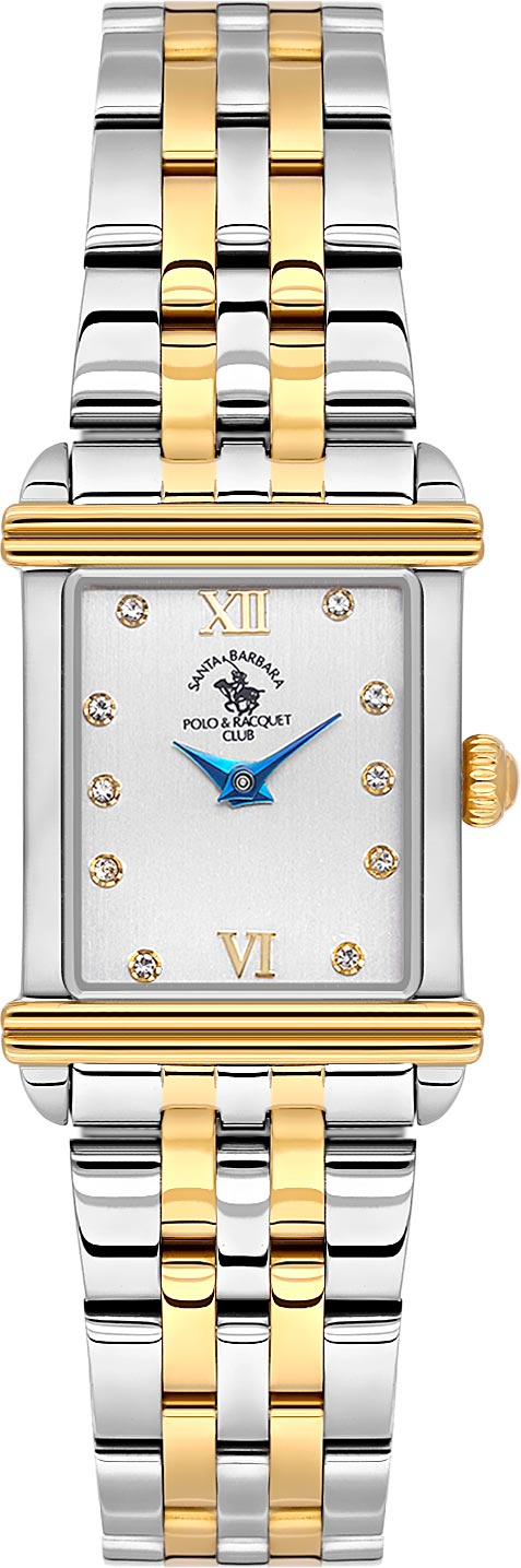 Santa Barbara Polo & Racquet Club Quartz Silver Dial Watch - For Ladies SB.1.10623-4
