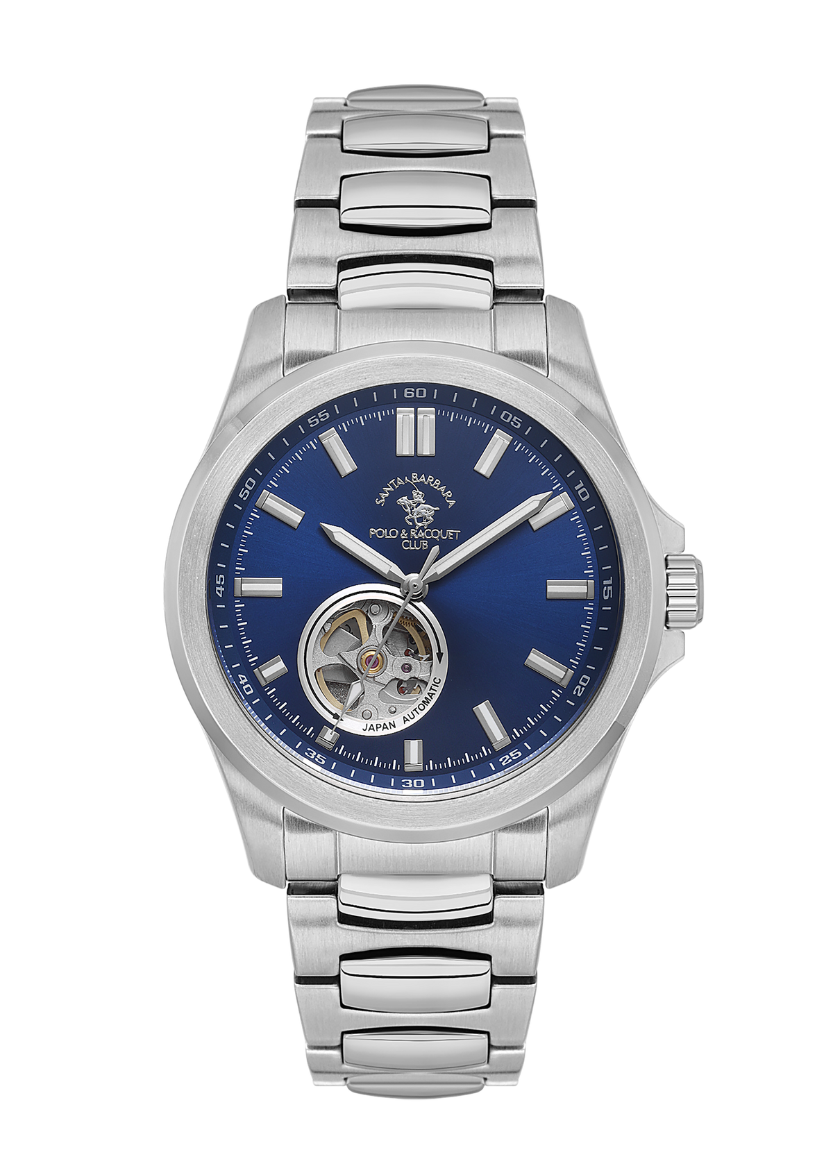 Santa Barbara Polo & Racquet Club Quartz Blue Dial Watch For - Gents SB.1.10629-3