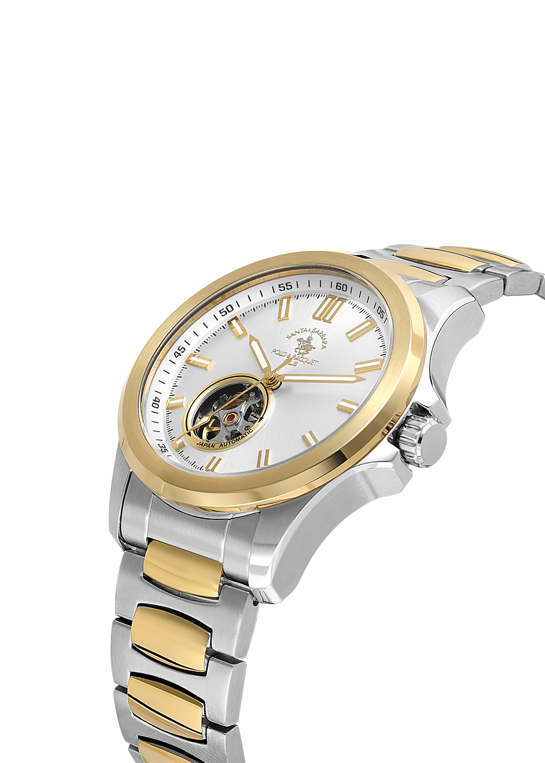 Santa Barbara Polo & Racquet Club Quartz Silver Dial Watch For - Gents SB.1.10629-5