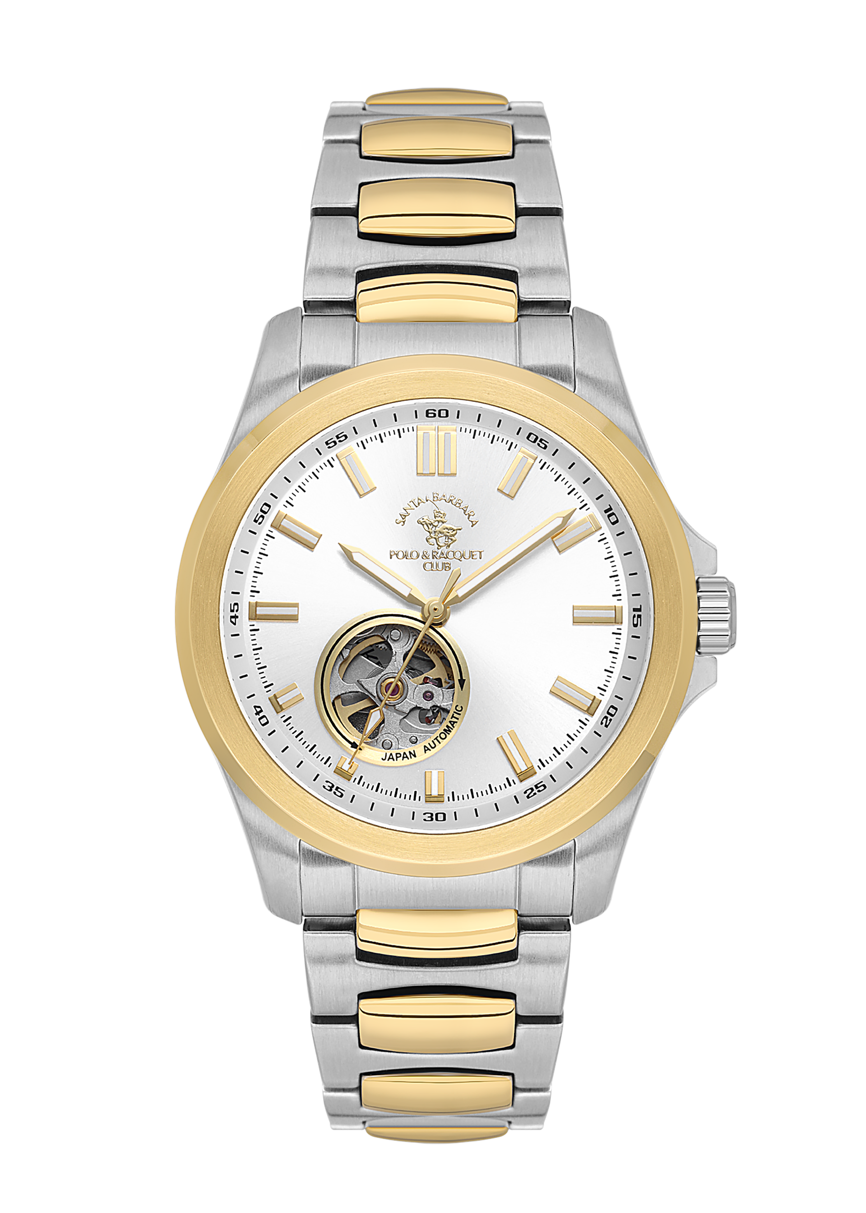Santa Barbara Polo & Racquet Club Quartz Silver Dial Watch For - Gents SB.1.10629-5