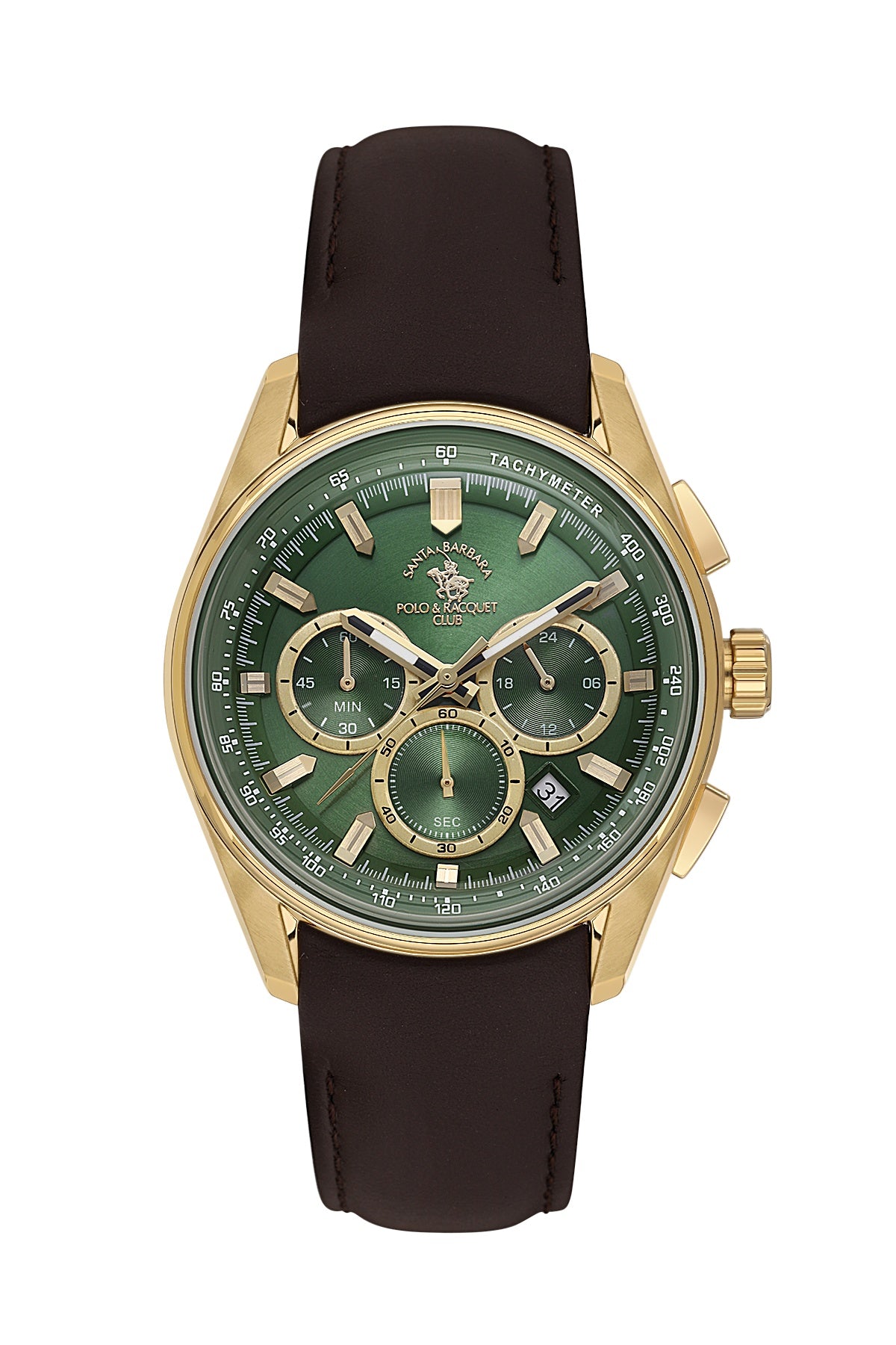 Santa Barbara Quartz Green Dial Analog Watch For - Gents SB.1.10635-4