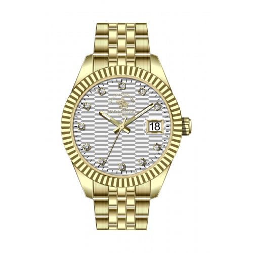 Santa Barbara Polo & Racquet Club Quartz Silver Dial Analog Watch For - Ladies SB.1.10643-2