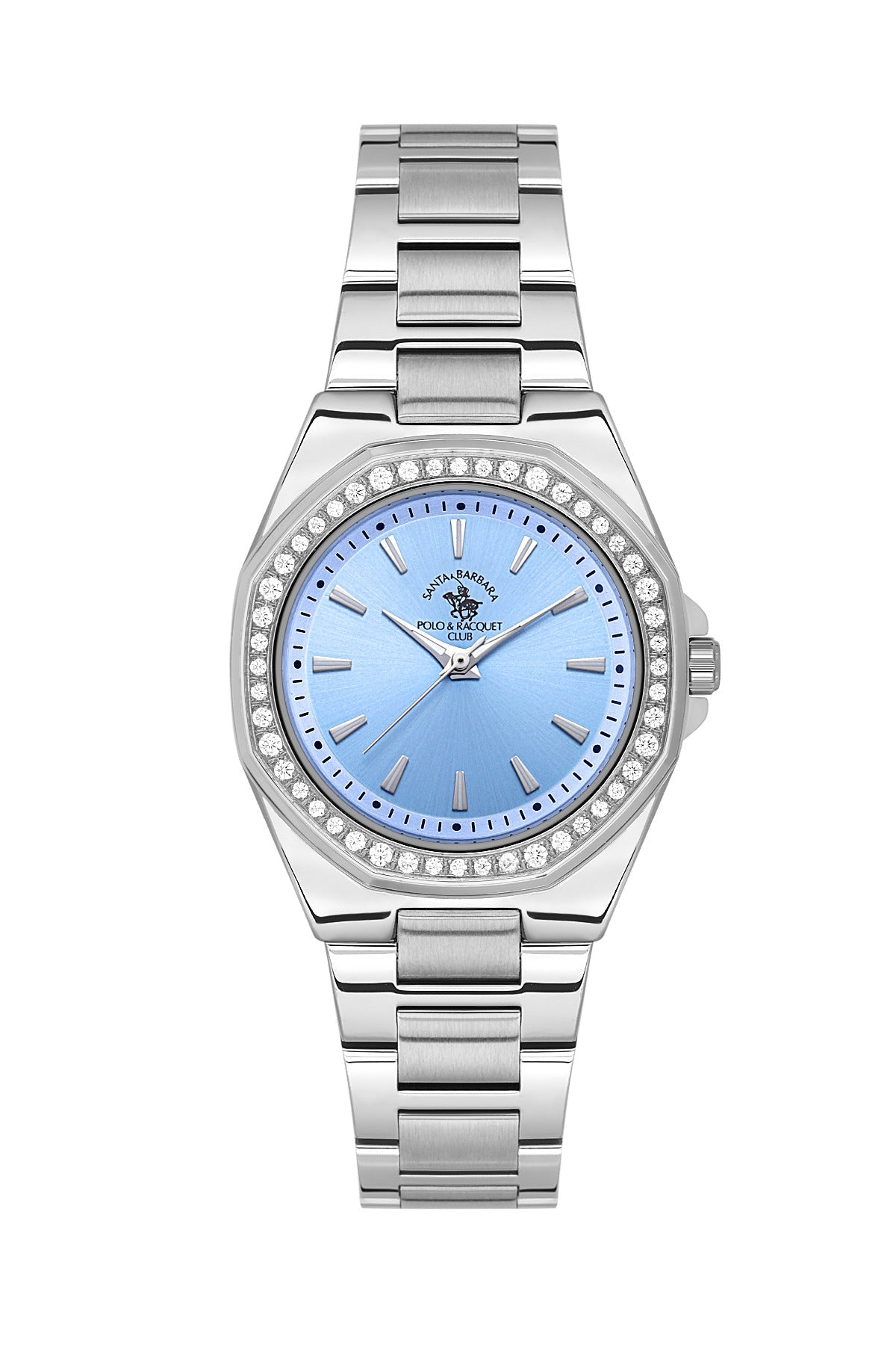 Santa Barbara Polo & Racquet Club Quartz Blue Dial Watch For - Ladies SB.1.10647-2