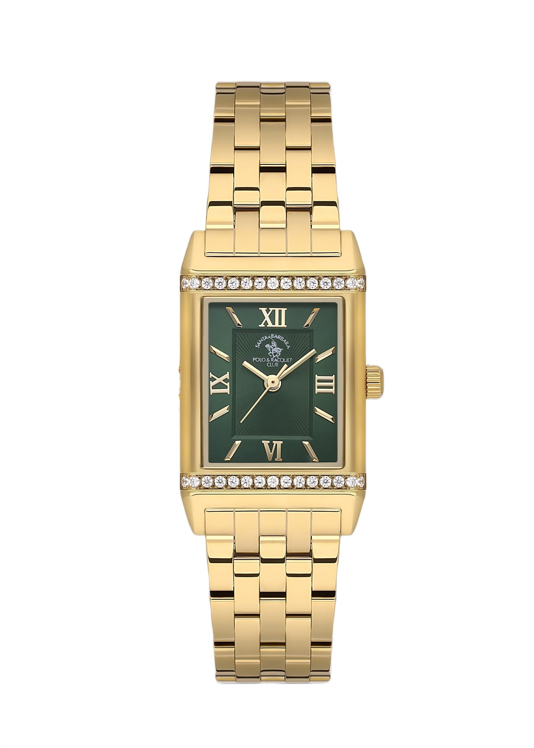 Santa Barbara Polo & Racquet Club Quartz Green Dial Watch For - Ladies SB.1.10655-3