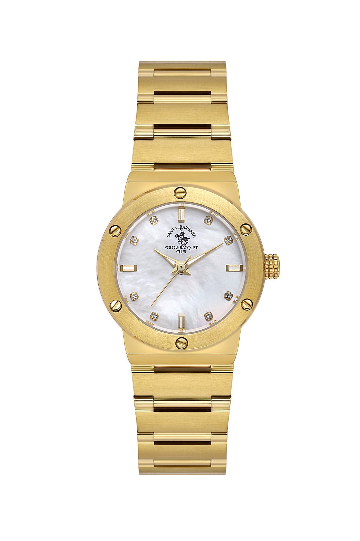 Santa Barbara Polo & Racquet Club Quartz White Dial Watch For - Ladies SB.1.10664-2